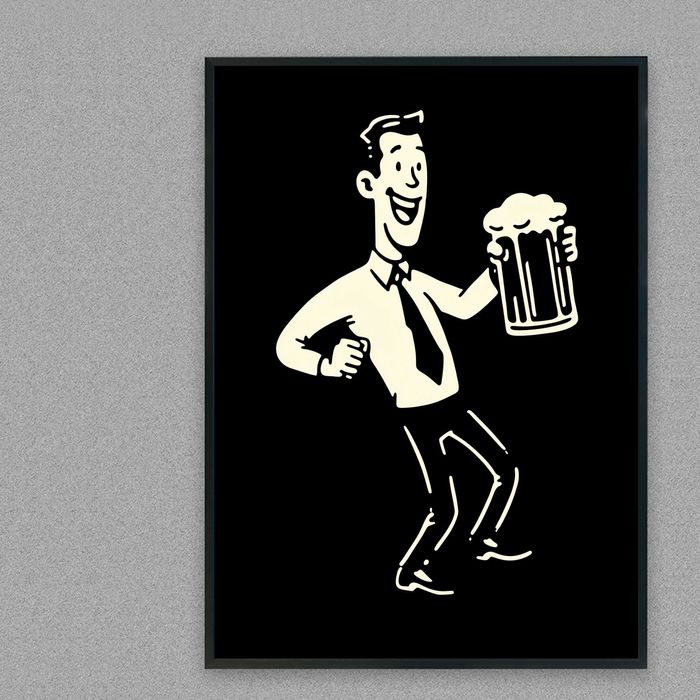 plakat reklamowy piwo, plakat piwo do baru i restauracji, plakat piwo