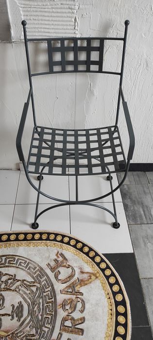 Dwa krzesła ogrodowe vintage stół grstis