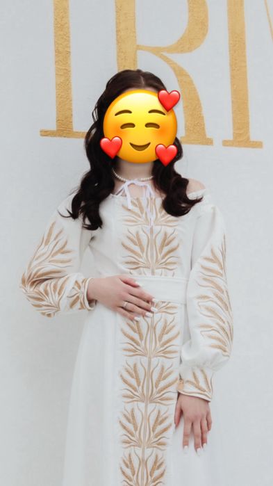 Сукня вишиванка біла. Прокат сукні. Оренда сукні.  Продаж