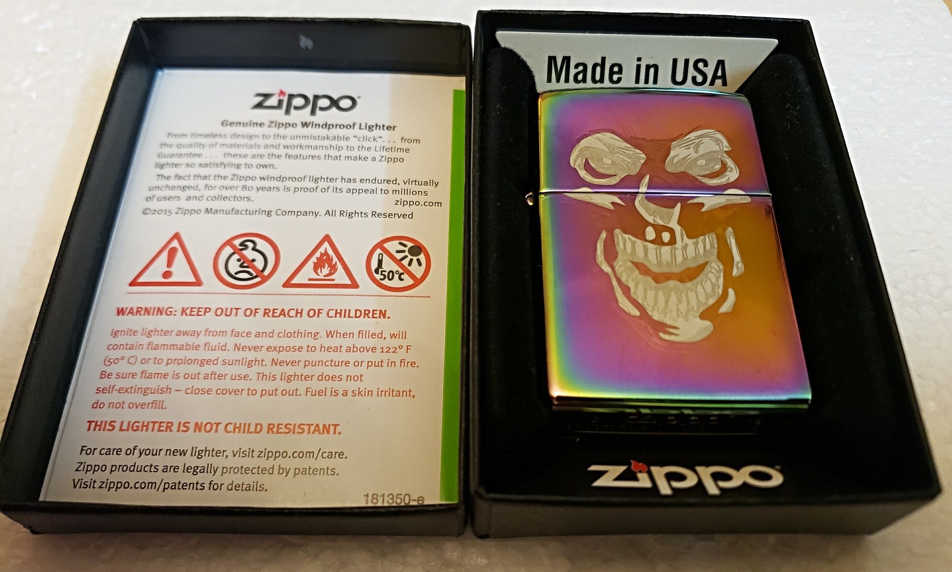 Запальничка Zippo 161 SKULL FACE