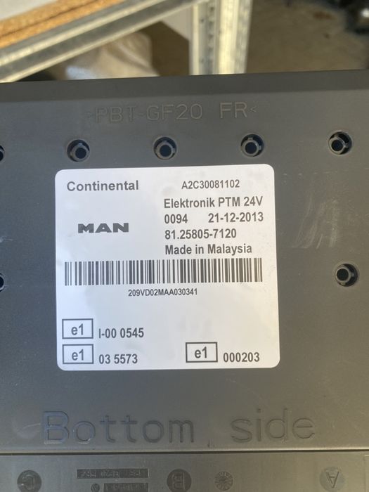 Man Tgx euro 6 sterowniki EBS PTM ZBR