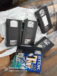 kasety do nagrywania VHS magnetowid zestaw