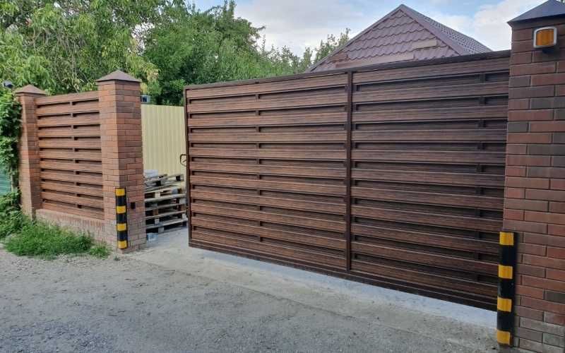 Забор Установка ПОД КЛЮЧ Профнастил Штакетник Жалюзи Ранчо  ВОРОТА