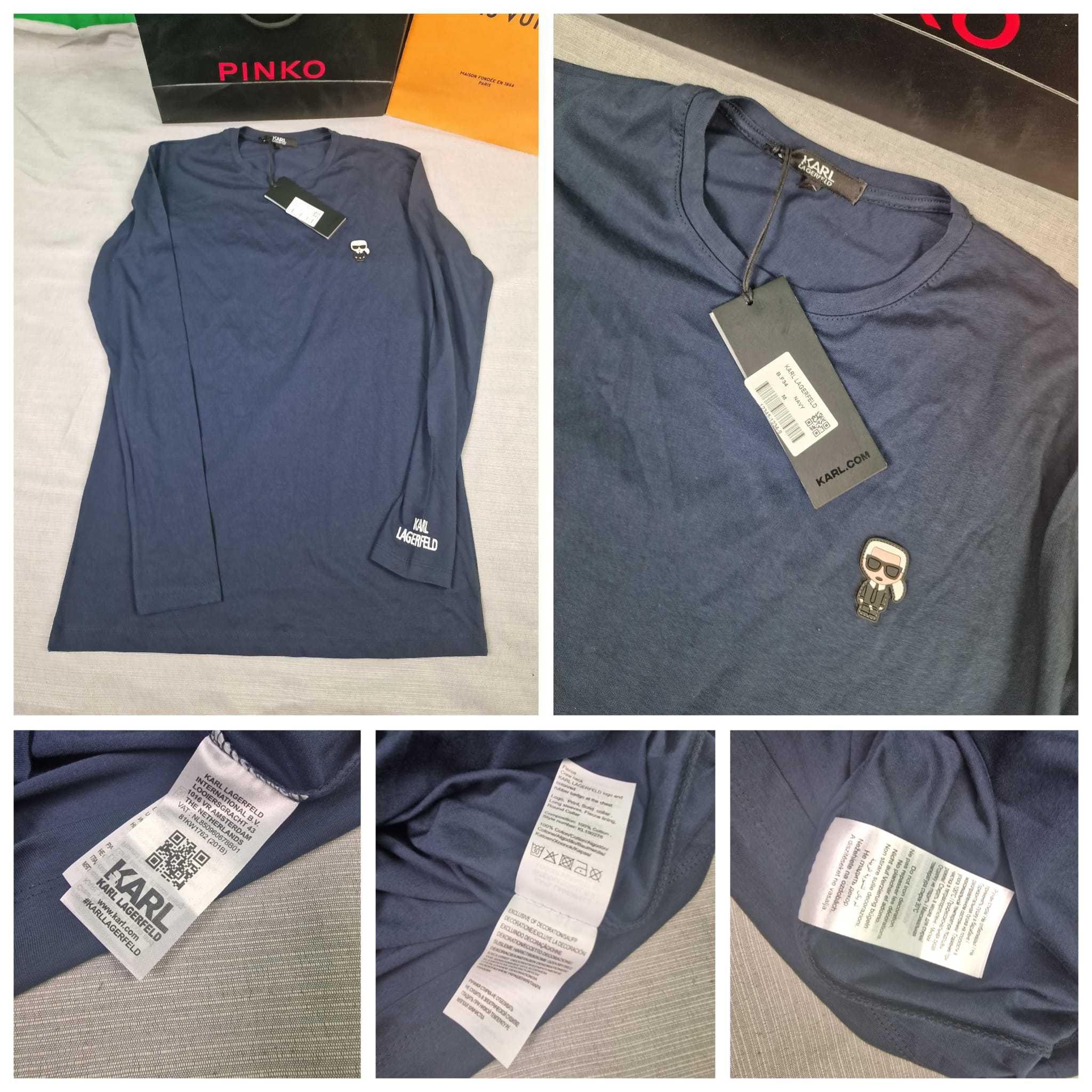 Koszulka męska longsleeve Karl Lagerfeld Hugo Boss Armani koszulki