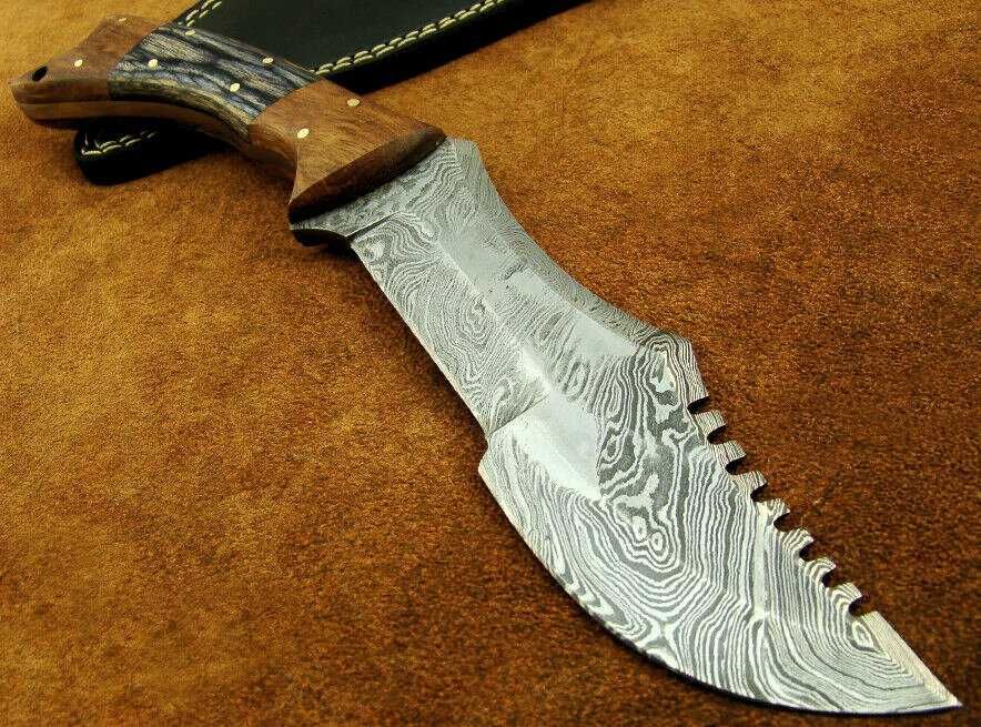Alistar ART nóż duży Tracker / Kukri  Bowie damast damasceńskiej 23 m