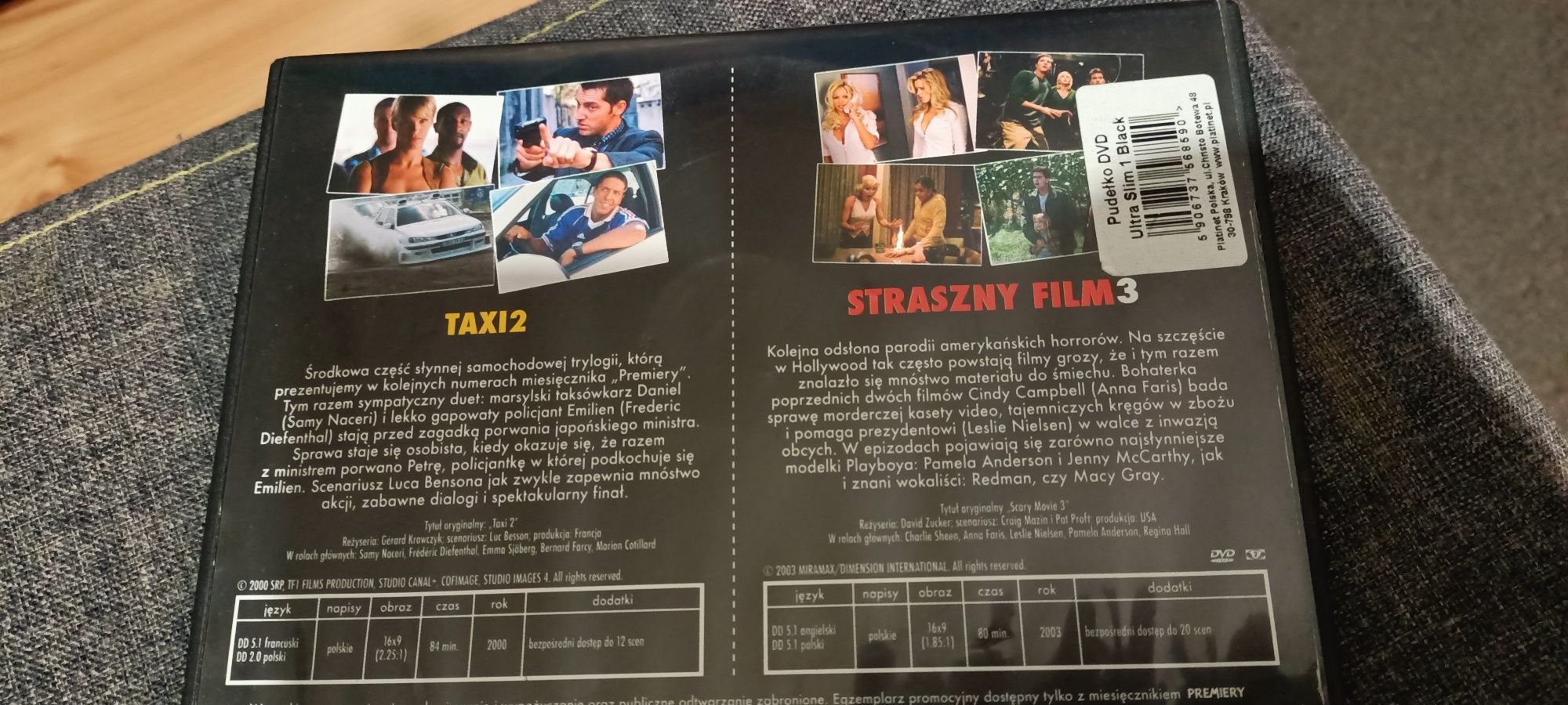 Film DVD Taxi 2 i Straszny film 3