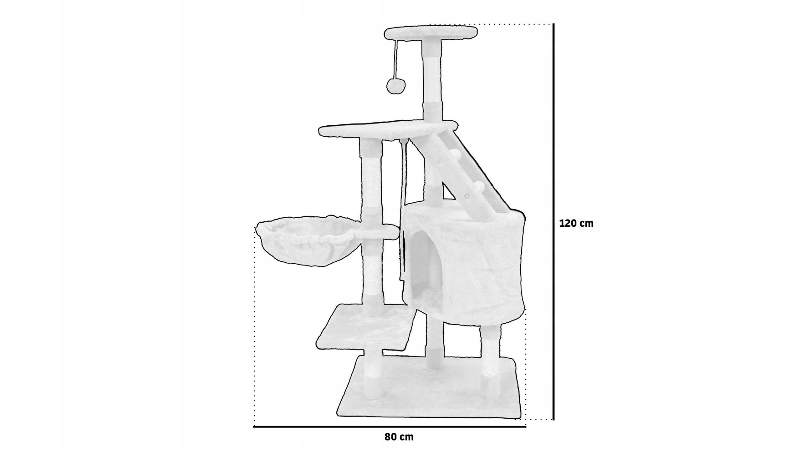 DRAPAK DLA KOTA KOTÓW DOMEK słupek zabawka wieża legowisko XXL