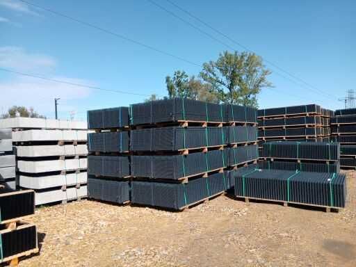 Ogrodzenie panelowe h 153cm + słupek 60x40x2000 +3 obejmy