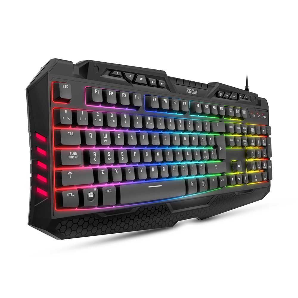 Teclado Krom RGB Gaming PT USB