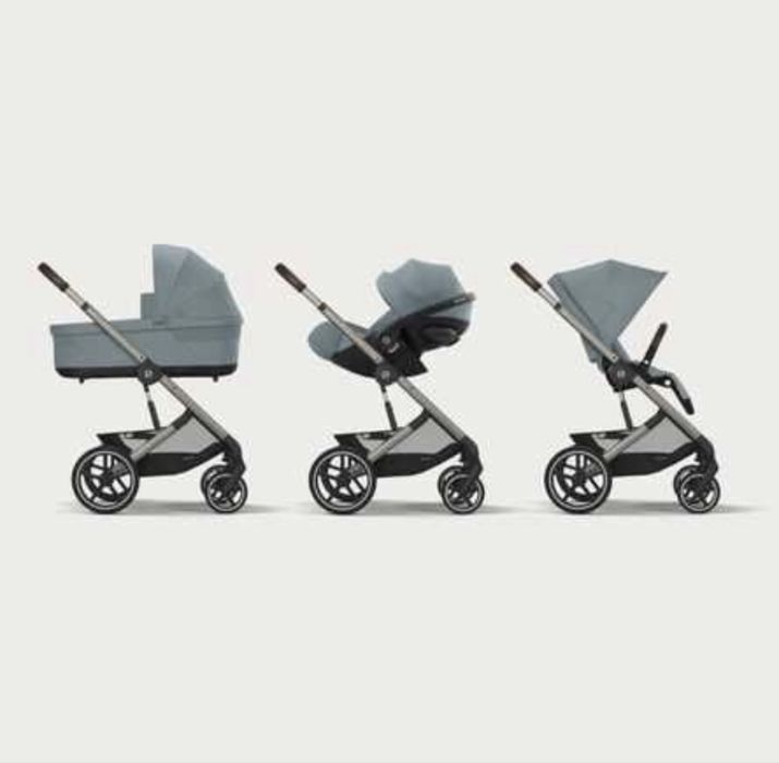 Cybex Balios S Lux 3w1 szary gondola, spacerówka i fotelik samochodowy