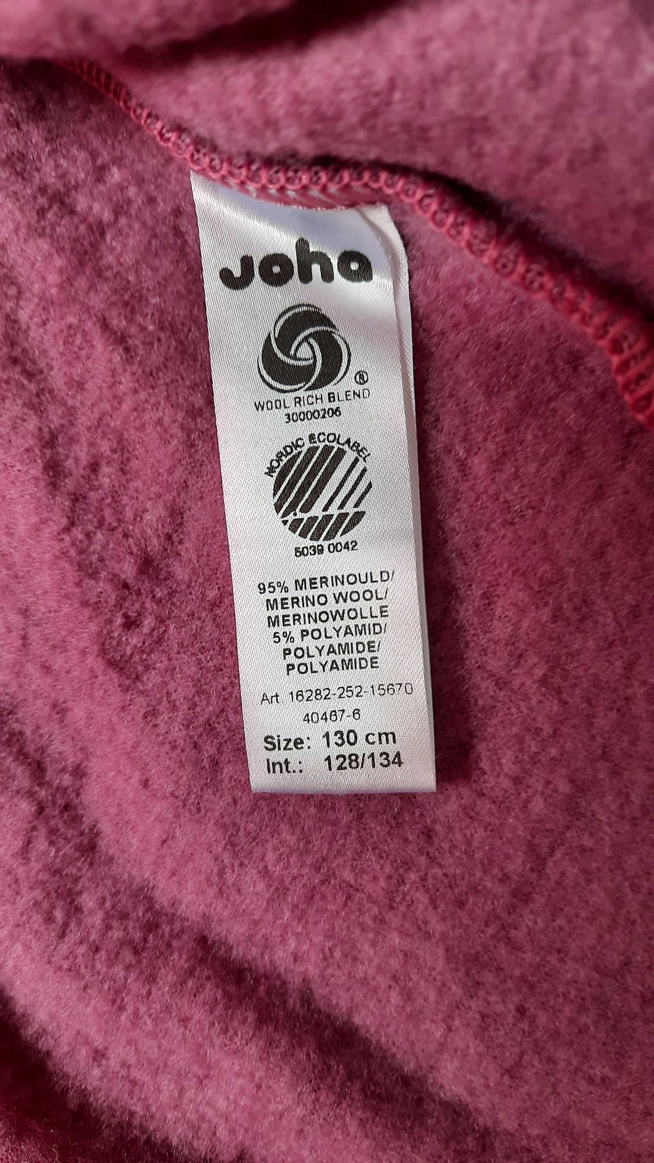 Joha r.134, bluza, merino wełna puchata, jak nowa skandi