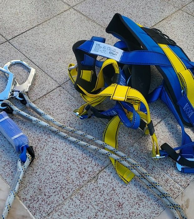 máquina de alta pressão arnês e linha de vida