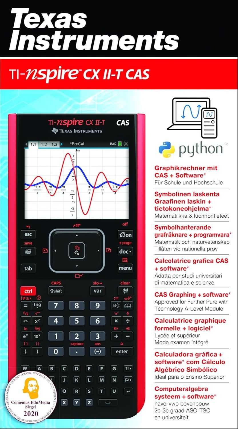 NOVA - Calculadora Gráfica Texas Instruments TI-Nspire CX II-T CAS