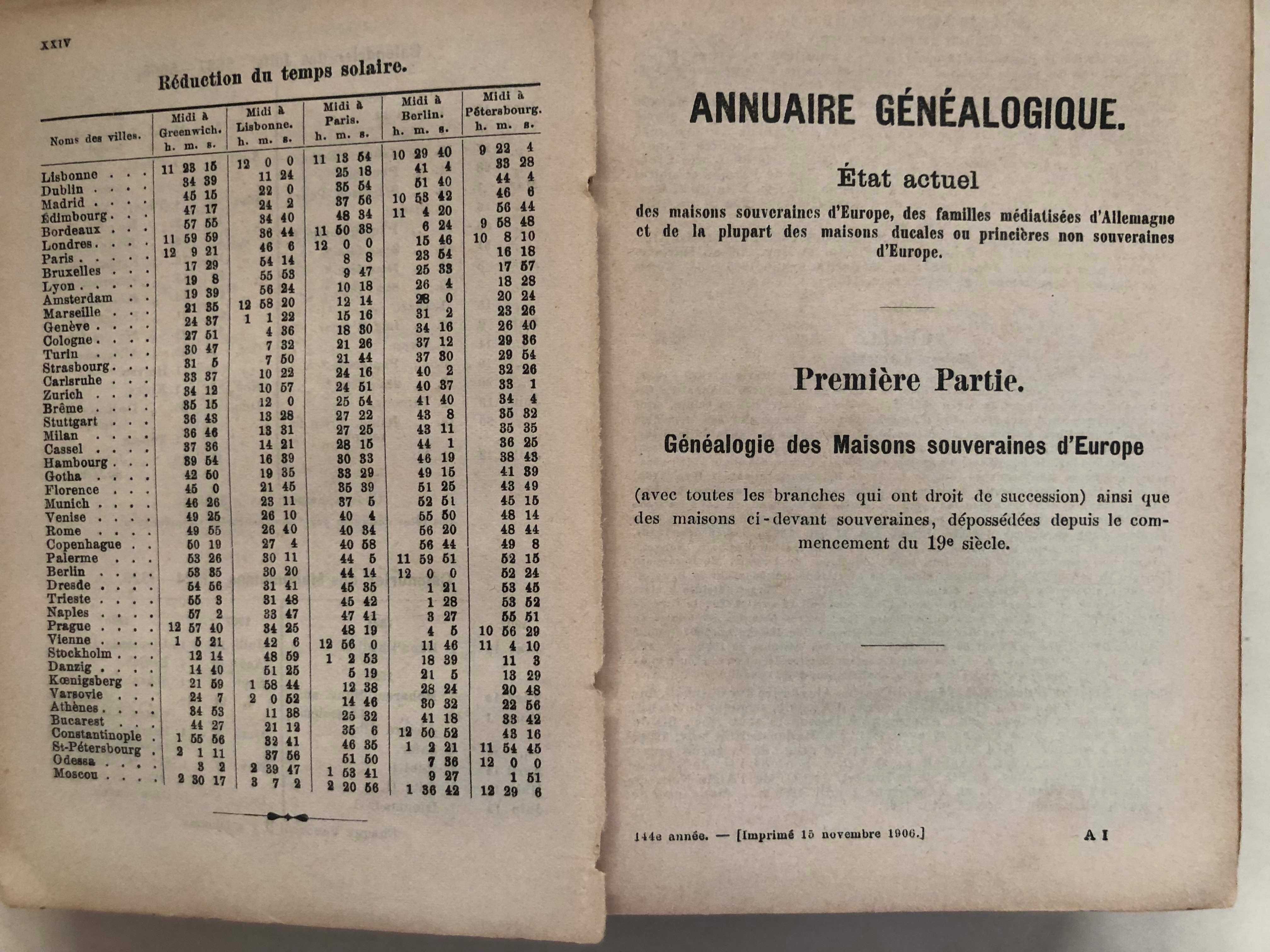 Almanach de Gotha - Gotha Justus Perthes - 1907