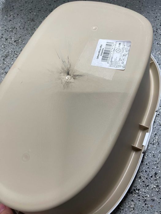 OUTLET Kuweta Z Ramką Toaleta MINOU MINI 43cm Beżowa Moccacino