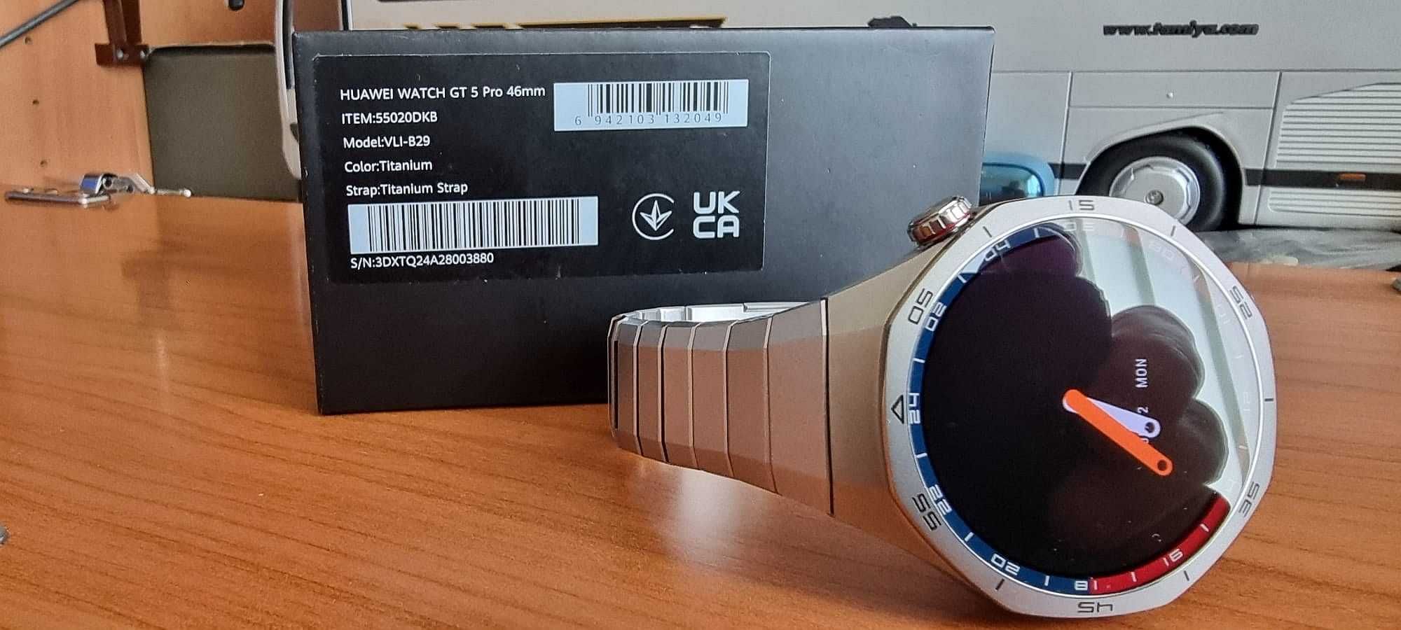 Huawei WatchGT5 PRO Elite Titanium Nowy.Gwarancja Polska 24 m-ce.
