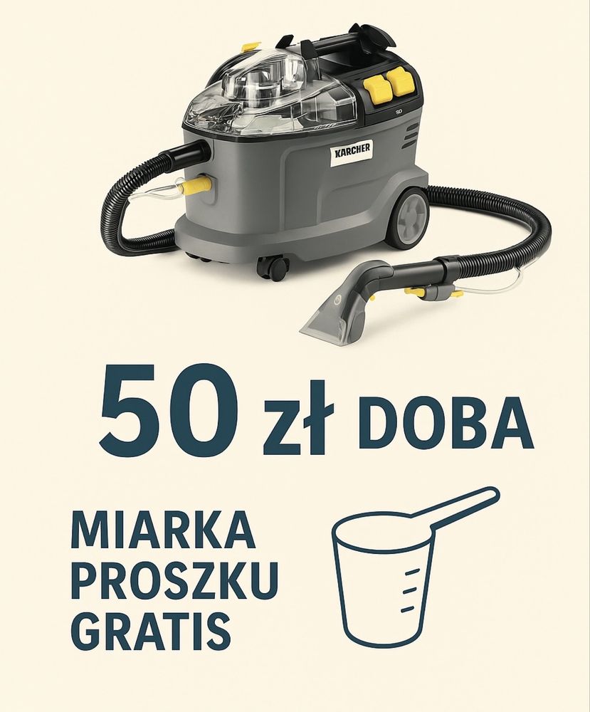 Odkurzacze piorące. Wynajem. Domi wypożyczalnia