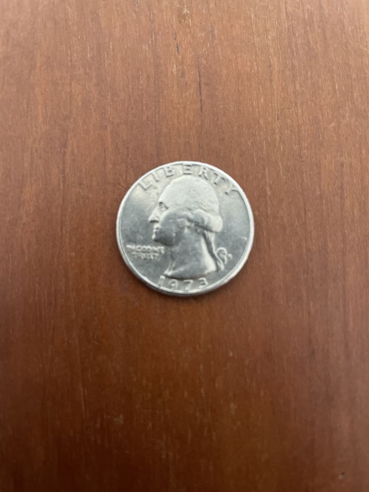 EUA moeda Quarter dollar  1973