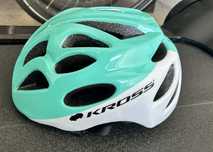 Kask rowerowy dwukolorowy