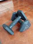 Halteres 2.5kg cobertura de borracha