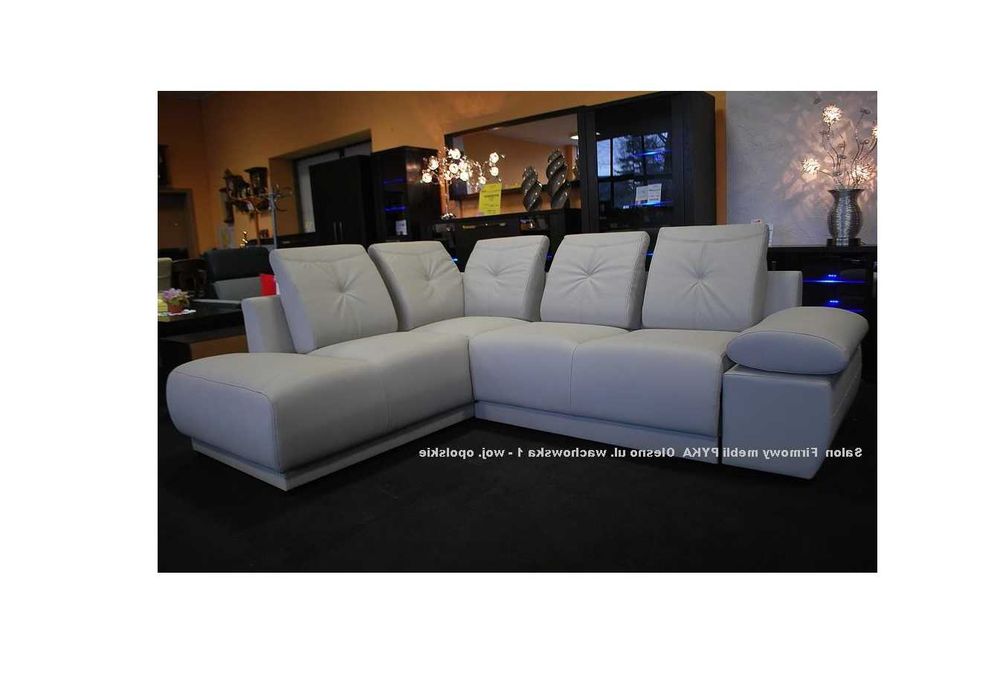 Narożnik MACAN 200x260cm, SKÓRA NATURALNA, Spanie -38% Okazja