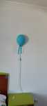Candeeiro criança balão azul