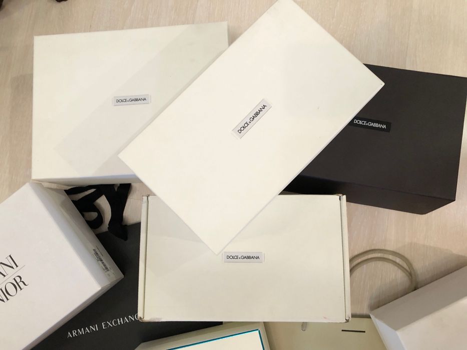 Коробка брендова пакет dolce gabbana armani fendi