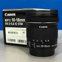 Canon EF-S 10-18mm f/4.5-5.6 IS STM (NOVA - 3 ANOS DE GARANTIA)