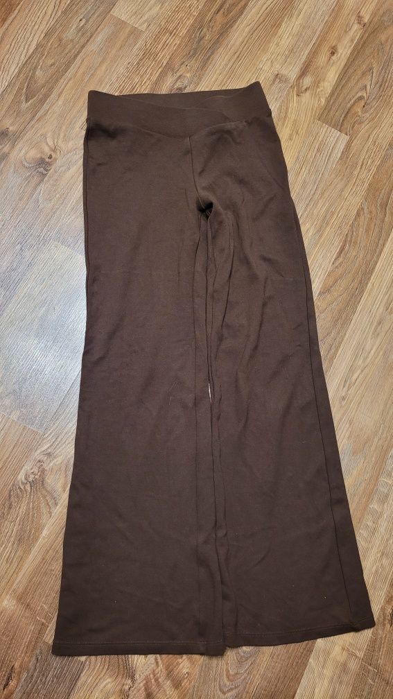 H&M spodnie dzwony 146 brązowe rozszerzane