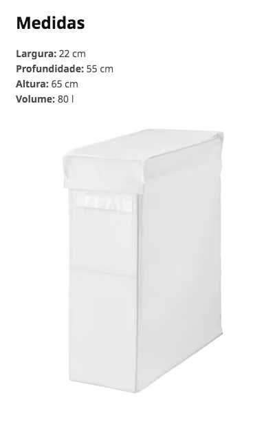 Cestos/Sacos SKUBB roupa suja lavandaria IKEA preto x2