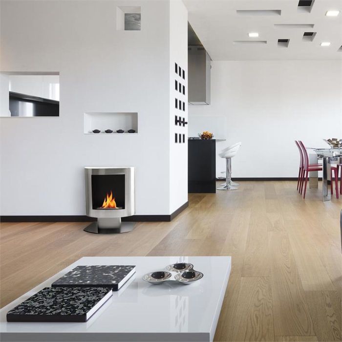 Этаноловый био камин oneConcept Phantasma Tower из нержавеющей стали