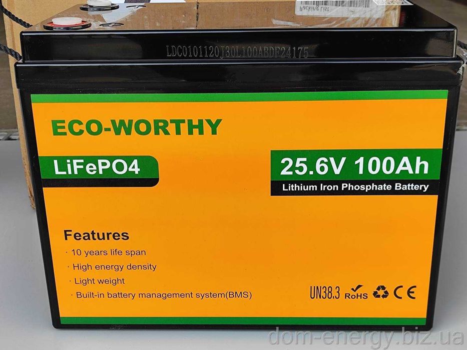Гарантия 3 года Аккумулятор LiFePo4 100Ah 24В v Литий-железо-фосфатный