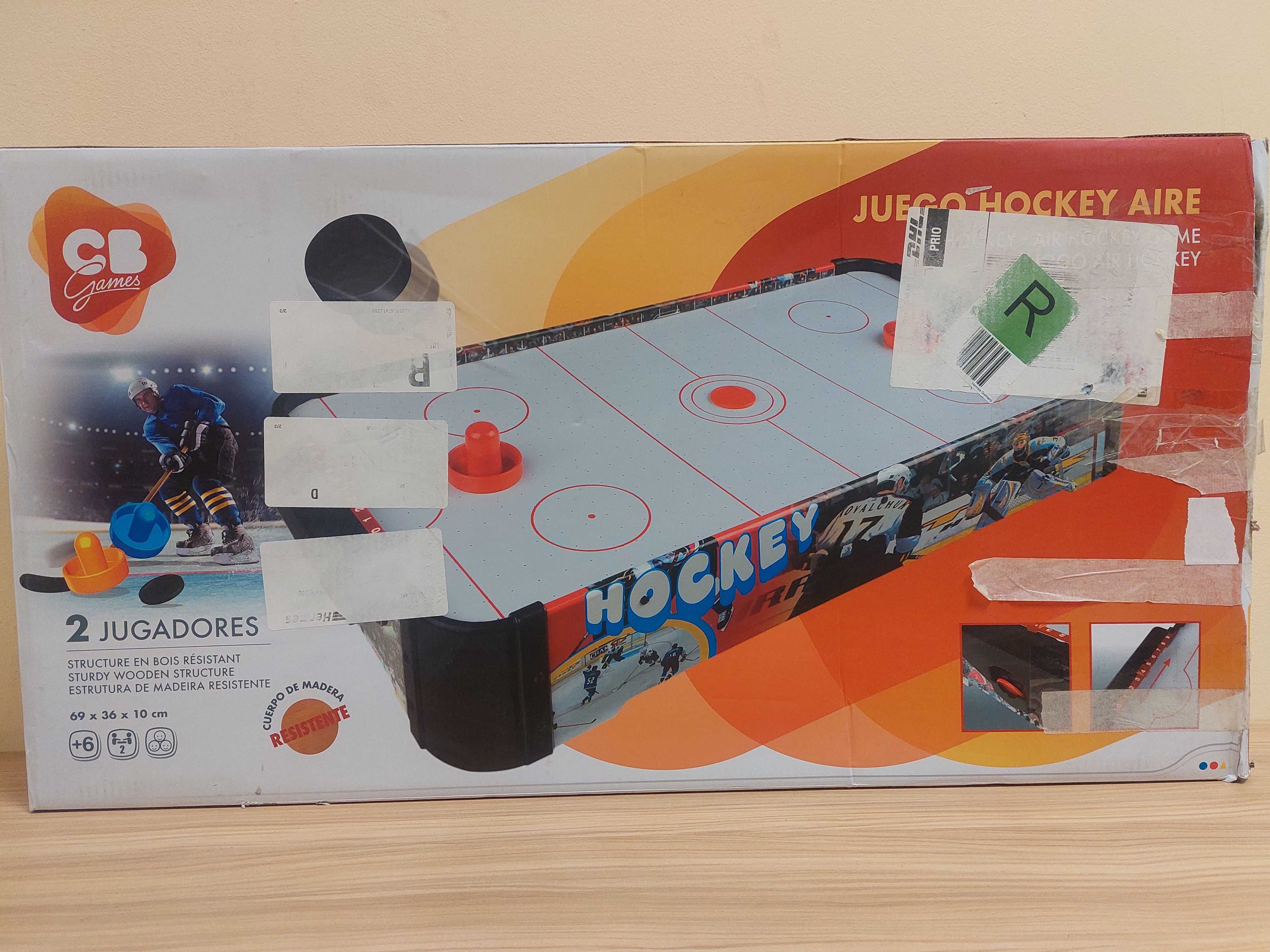 AIR Hockey Cymbergaj Stół 69x36 cm do GRY HOKEJ A