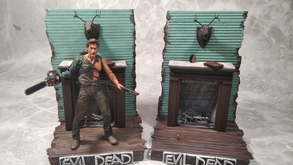 Подставка, диорама для фигурок Terminator, Robocop, Evil Dead NECA