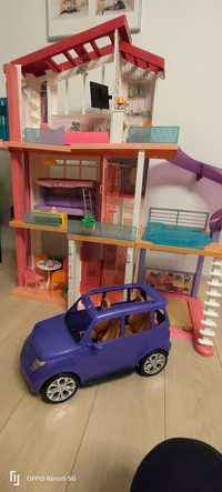 Domek Barbie DreamHouse i samochód Barbie