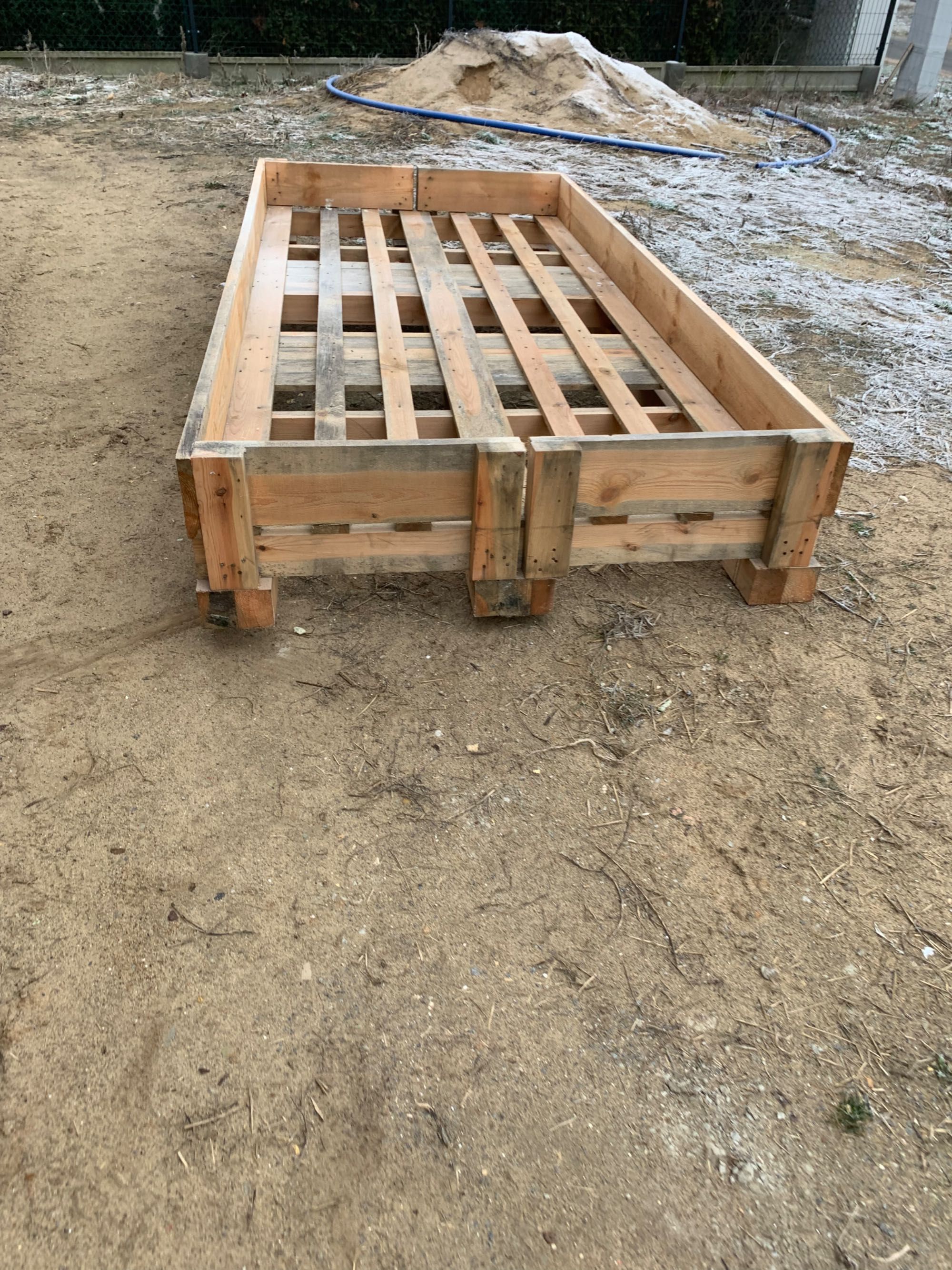 Skrzynia drewniana ładunkowa transportowa / warzywniaka