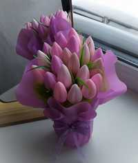Квіти з мила ручної роботи,мають приємний аромат