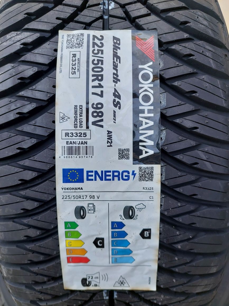 NOWE opony całoroczne 225/50R17 Yokohama BlueEarth-4S AW21 WYSYŁKA