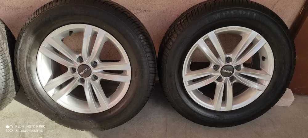 Koła aluminiowe MAK 16'' 5x112 opony zimowe 215/65/16 VW Tiguan B231