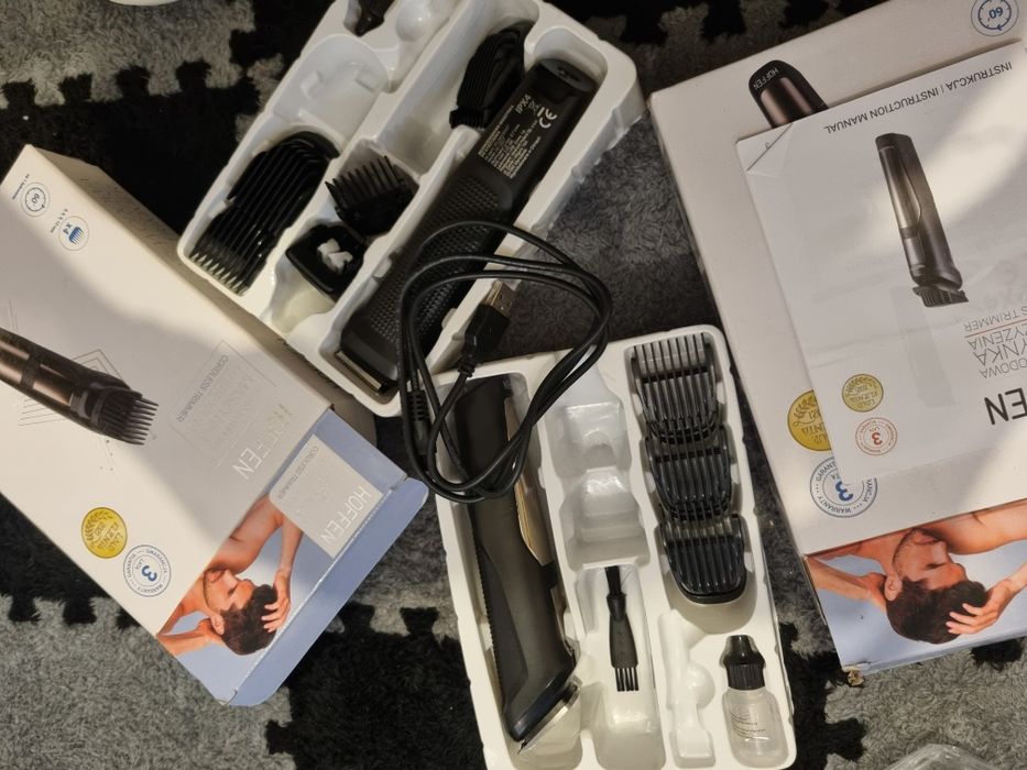 Maszynka do strzyzenia wlosow zestaw 2 sztuk nowe.