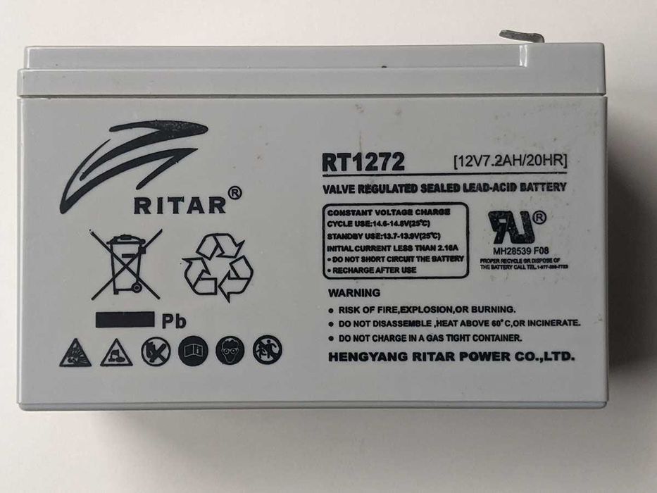 Акумуляторна батарея 12V 7.2A RITAR для ДБЖ ИБП (UPS) 151x94x65 мм