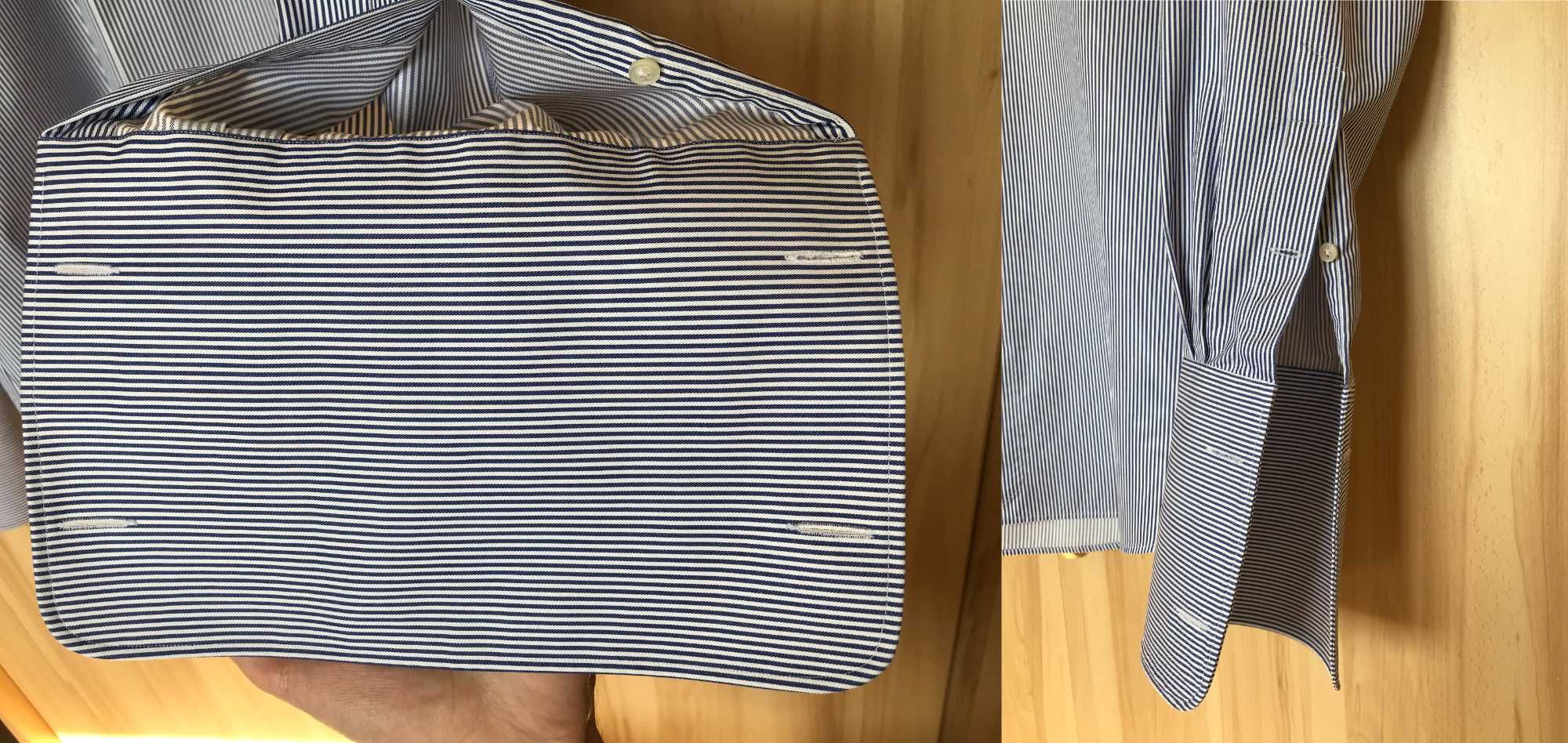 [Ubrana 3x] Męska koszula na spinki SuitSupply T. Mason r. 15 3/4 (40)