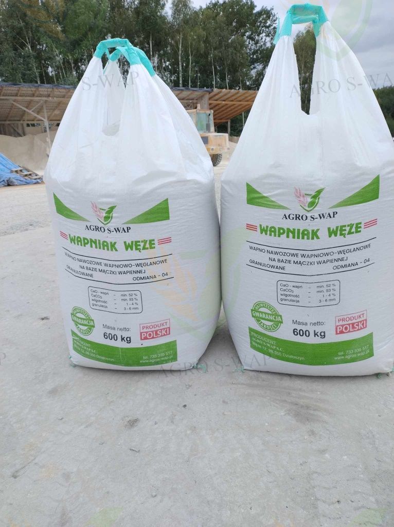 Wapno nawozowe granulowane magnezowe węglanowe czarna kreda PRODUCENT