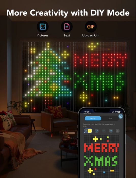 Гірлянди Govee Curtian Lights