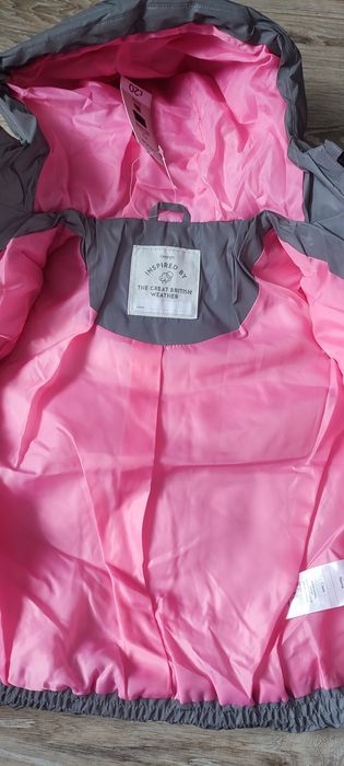 Kurtka 116 dziewczęca przejściowa odblaskowa