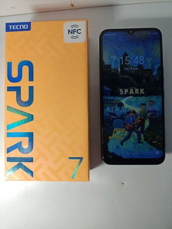 Смартфон Tecno Spark 7 KF6n NFC 4/64GB Magnet Black(с гарантией)
