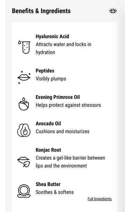 Kosas Wet Lip Oil Gloss Plumping Peptide Lip Treatment Gloss