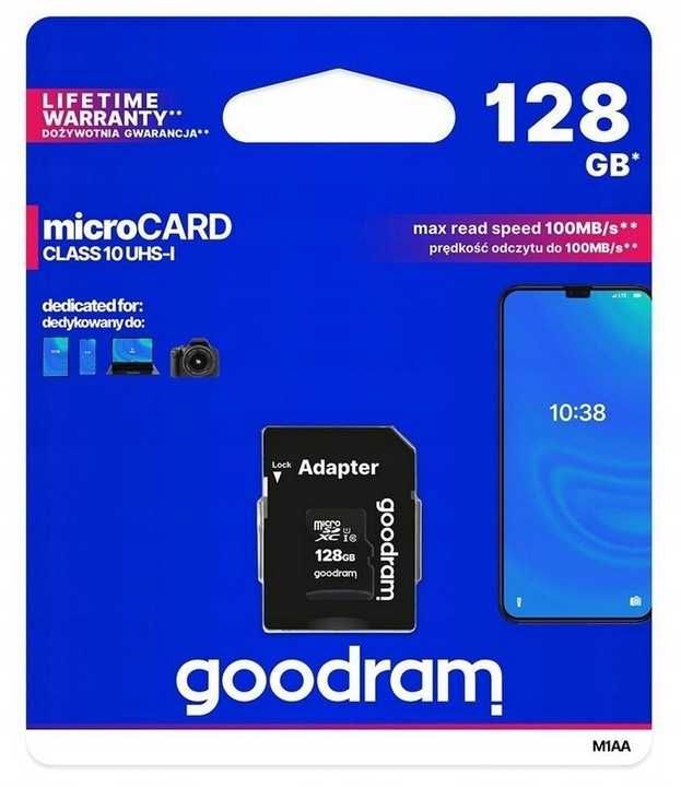 KARTA PAMIĘCI GOODRAM 128 GB micro sd xc class 10!