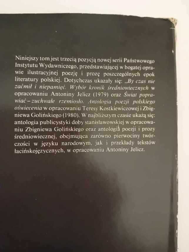 Patrząc na rozmaite świata tego sprawy. Antologia polski-J.Sokołowska