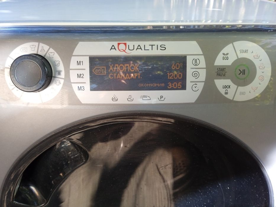 Блок управления+модуль+дверца стиральной машины Ariston AQS73d 29eu